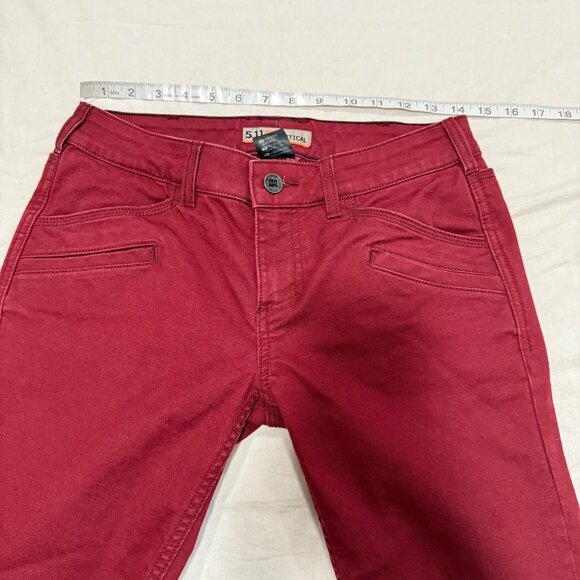 5.11 Tactical Women's Defender-Flex Maroon Pant Slim Fit Size 4 - Picture 7 of 9